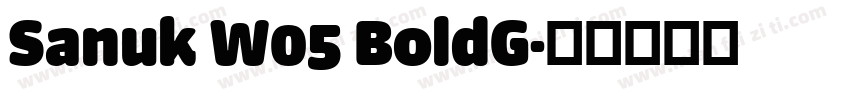 Sanuk W05 BoldG字体转换